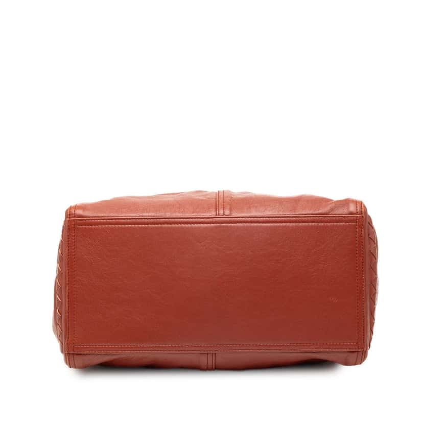 Bottega Veneta Leather Tote Red Leather Very good condition - Inside View