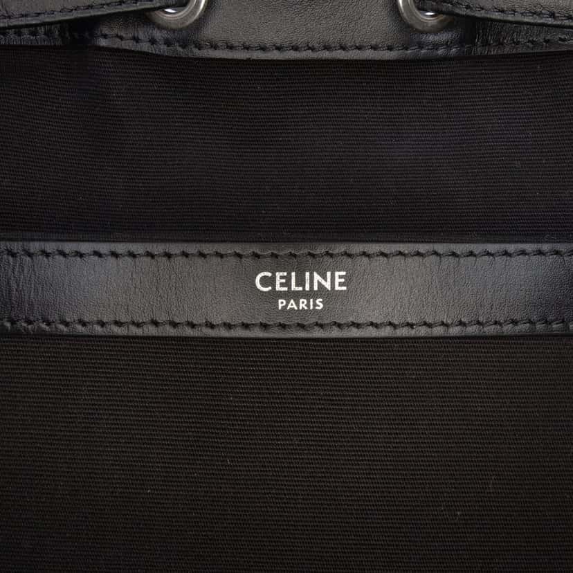 Celine Medium Triomphe Coated Canvas Backpack Brown Very good condition - Box View