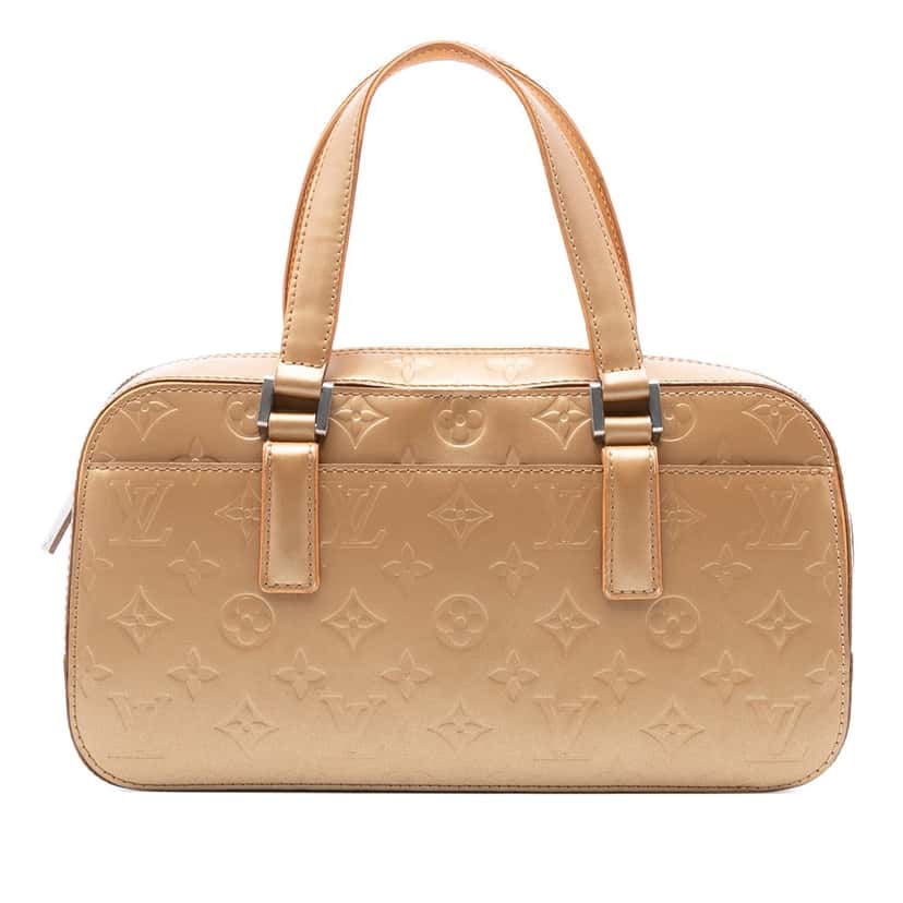 Louis Vuitton Monogram Mat Shelton Beige Leather Good condition - Front View