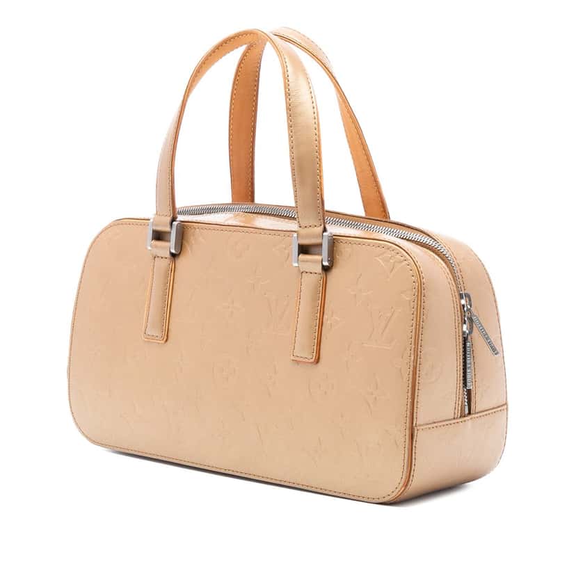 Louis Vuitton Monogram Mat Shelton Beige Leather Good condition - Back View
