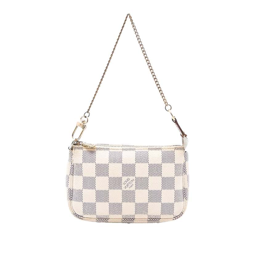 Louis Vuitton Damier Azur Mini Pochette Accessoires White Very good condition - Front View