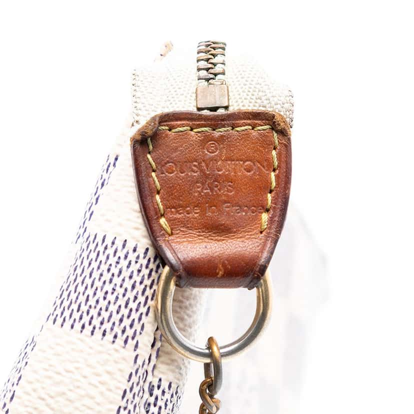Louis Vuitton Damier Azur Mini Pochette Accessoires White Very good condition - Box View