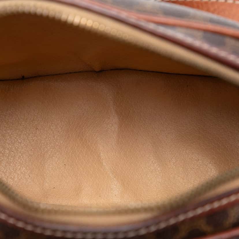 Celine Macadam Coated Canvas Crossbody Brown Very good condition - Model View