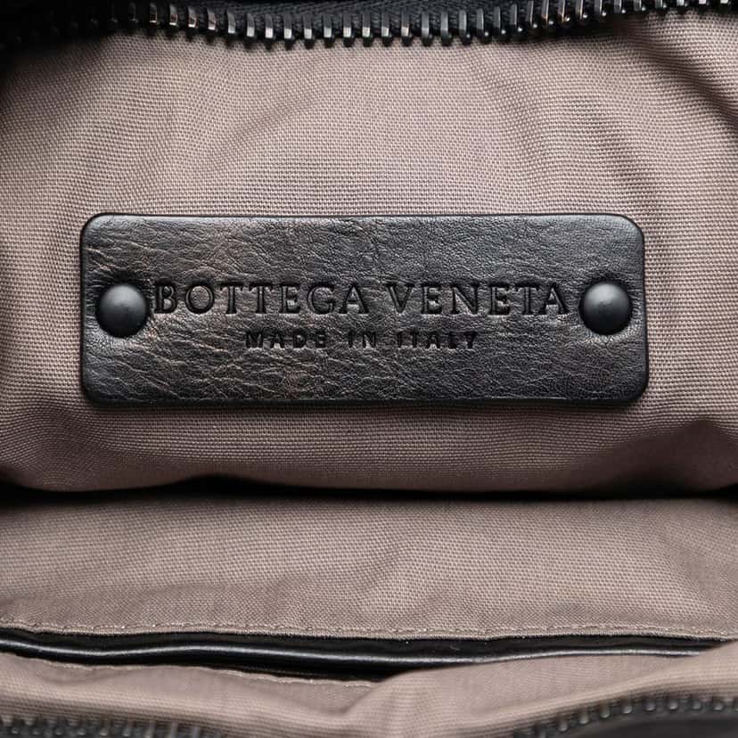 Bottega Veneta Leather Intreccio Imperatore Crossbody Black Leather Very good condition - Box View