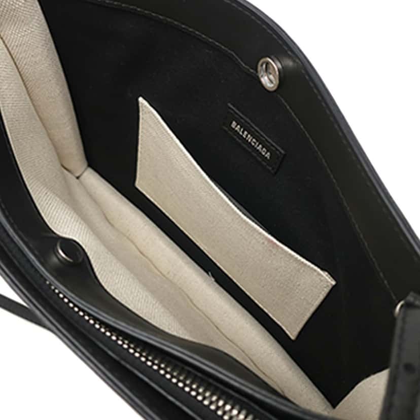 Balenciaga Canvas Navy Pochette Crossbody Brown Very good condition - Model View