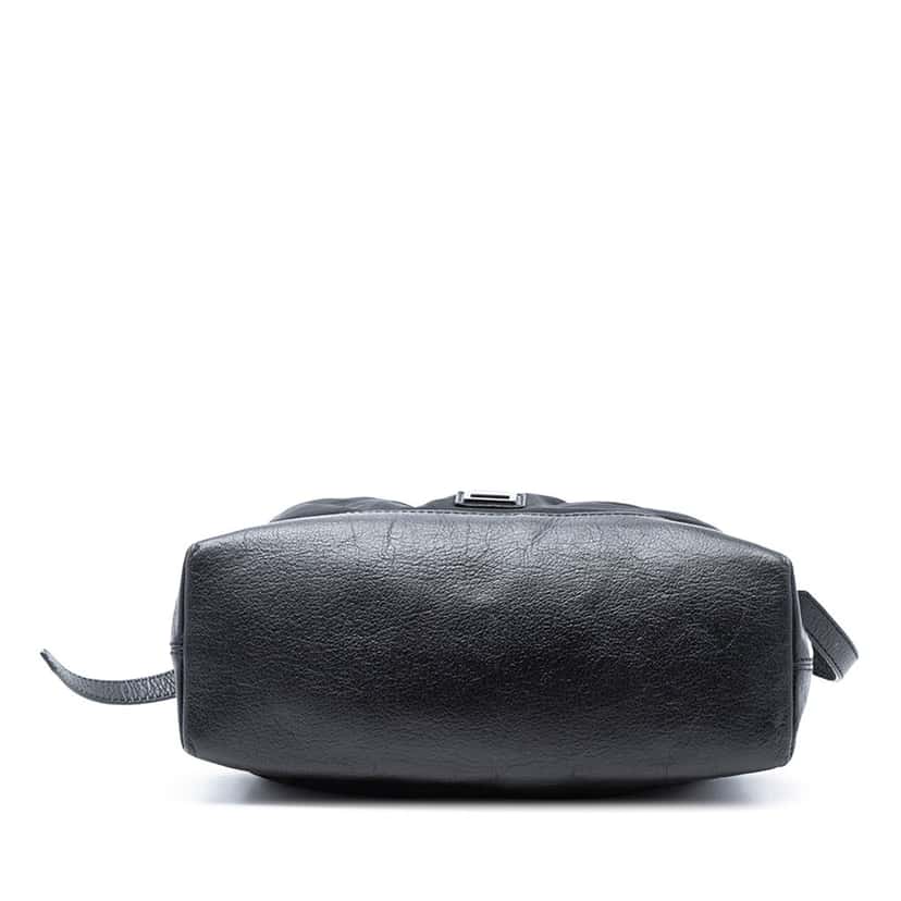 Burberry Tonal Check Nylon Shoulder Bag Black Very good condition - Inside View