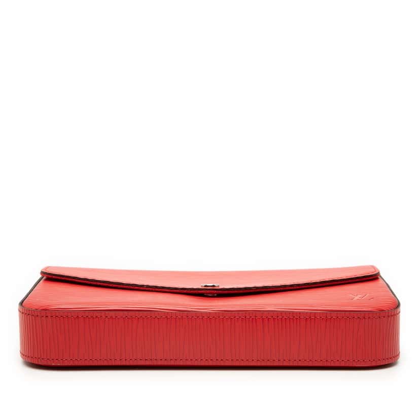 Louis Vuitton Epi Pochette Felicie Red Leather Very good condition - Inside View