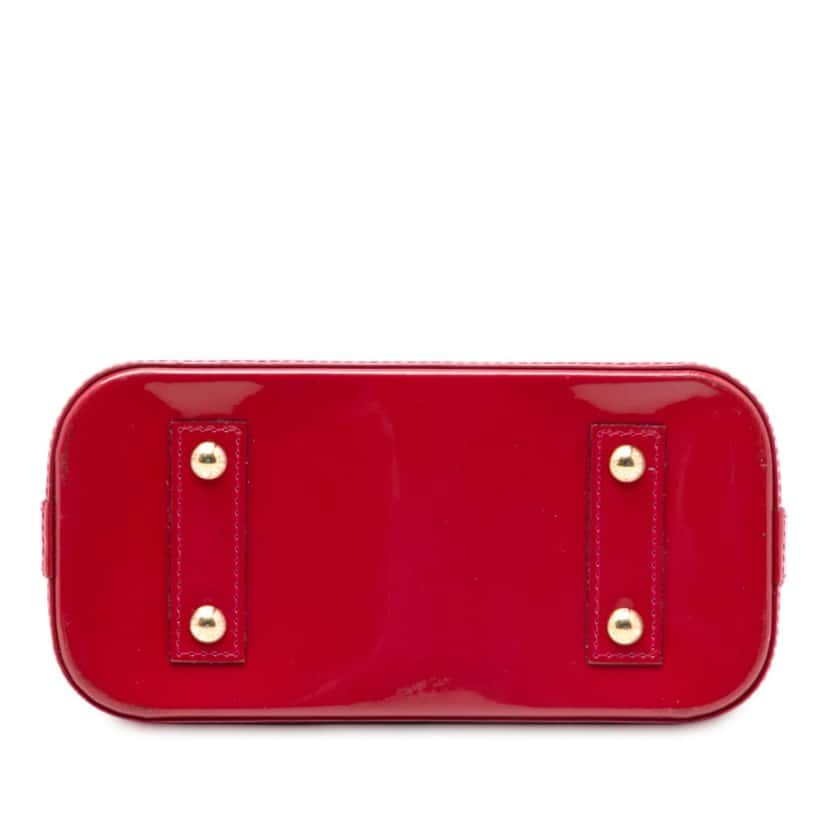 Louis Vuitton Monogram Vernis Alma BB Red Leather Very good condition - Inside View