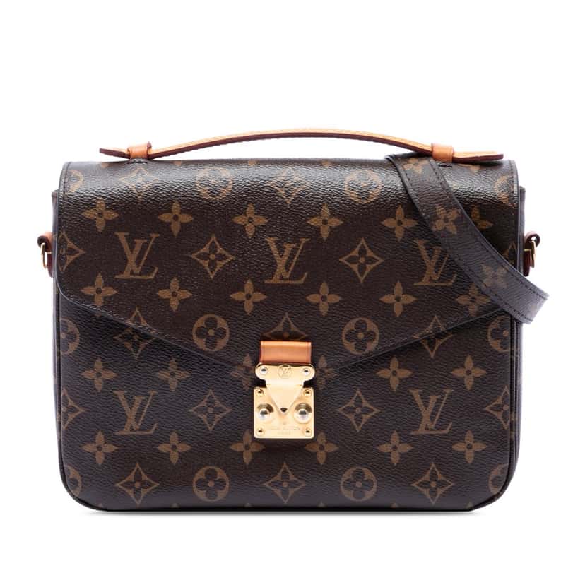 Louis Vuitton Monogram Pochette Metis Brown Very good condition - Front View