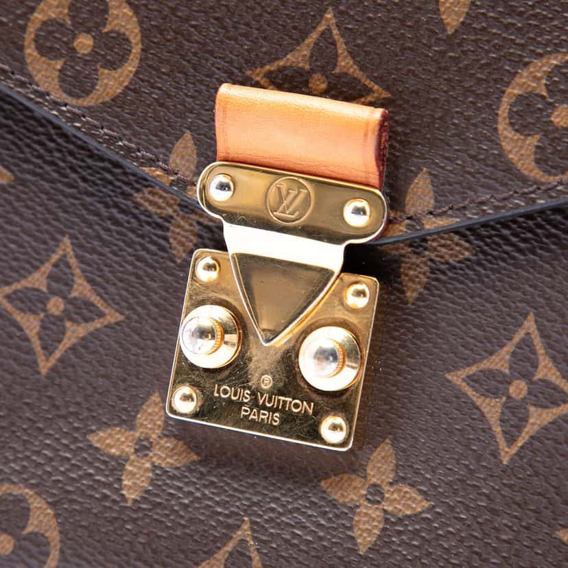 Louis Vuitton Monogram Pochette Metis Brown Very good condition - Box View