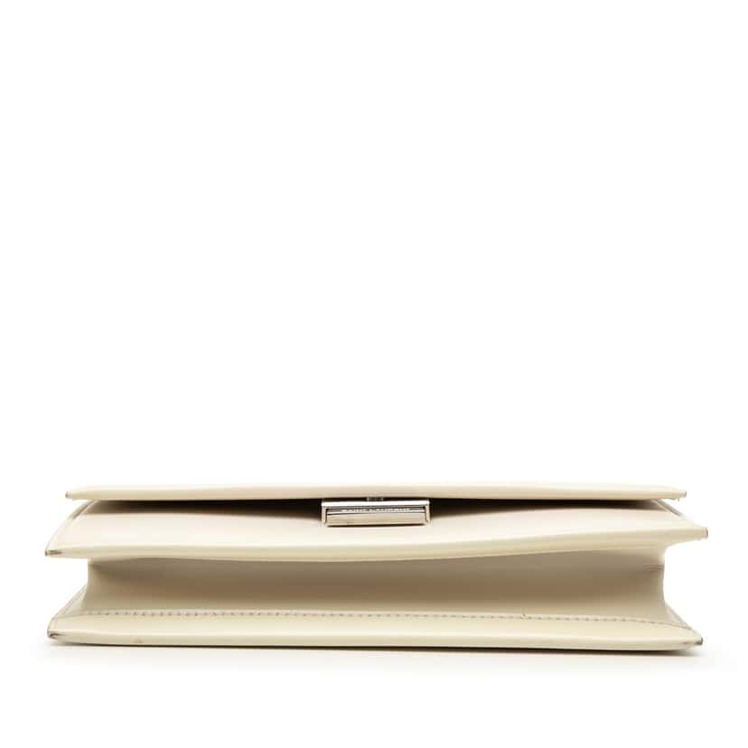 Saint Laurent Small Leather Babylone Crossbody White Leather Very good condition - Inside View