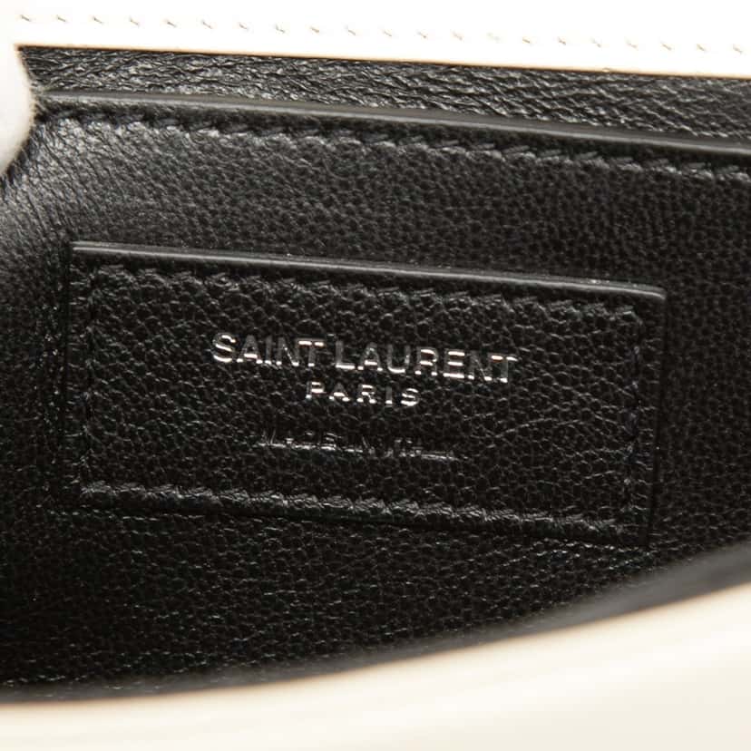 Saint Laurent Small Leather Babylone Crossbody White Leather Very good condition - Box View