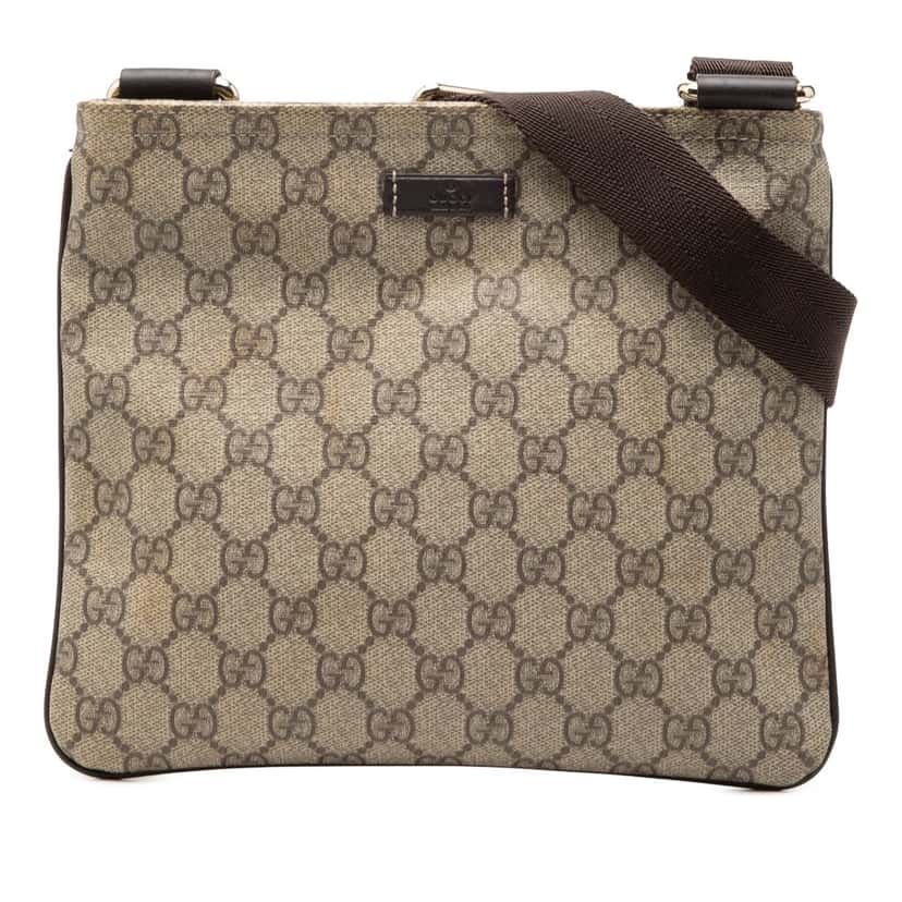 Gucci GG Supreme Crossbody Beige Very good condition - Front View