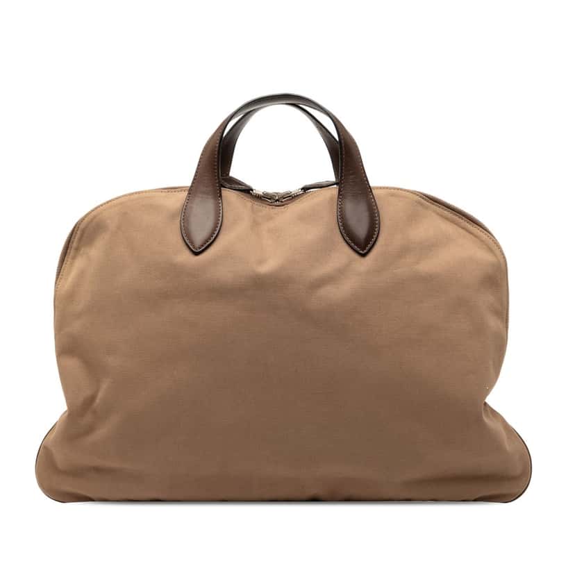 Hermès Canvas Edit 42 Brown Very good condition - Front View