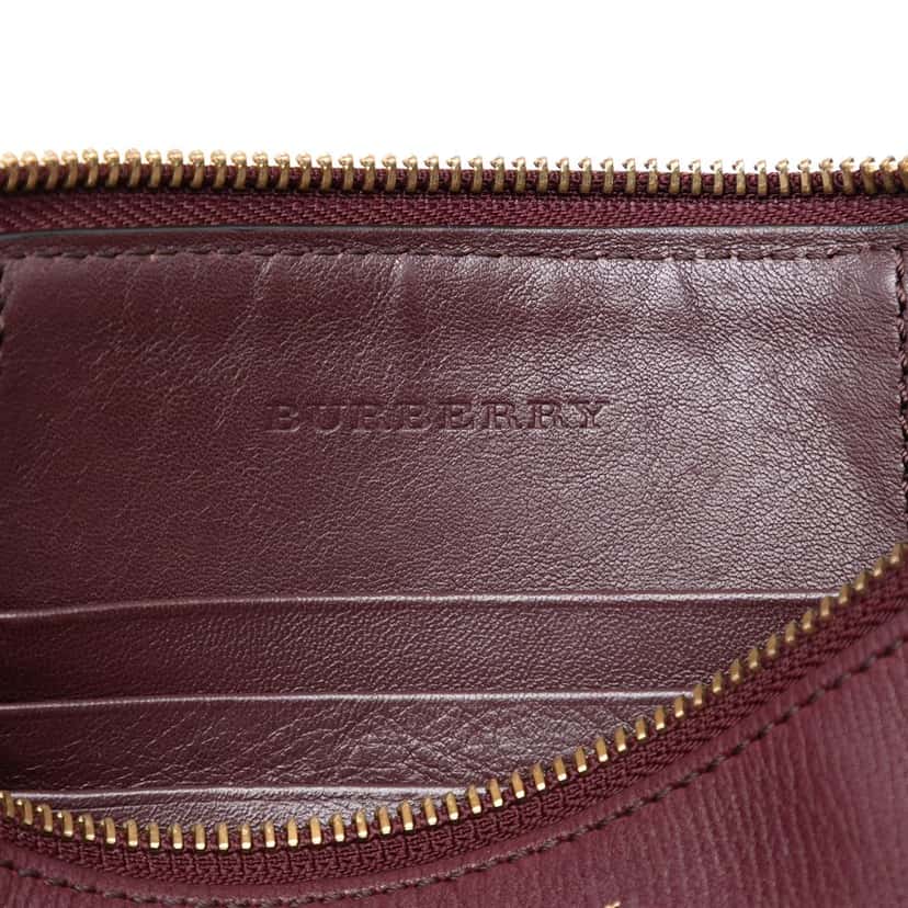 Burberry Mega Check Canvas Derby Peyton Crossbody Brown Very good condition - Box View