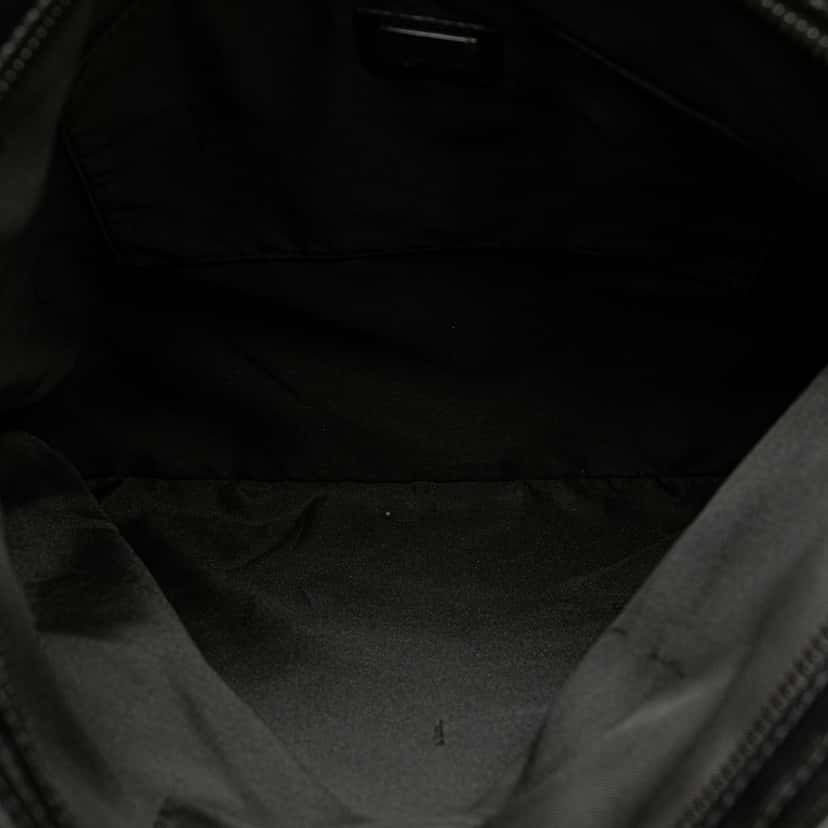 Fendi Zucchino Canvas Crossbody Black Good condition - Model View