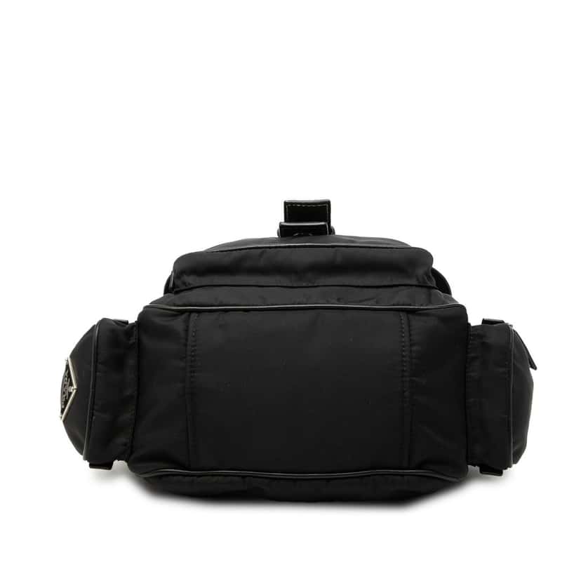Prada Tessuto Buckle Messenger Bag Black Very good condition - Inside View