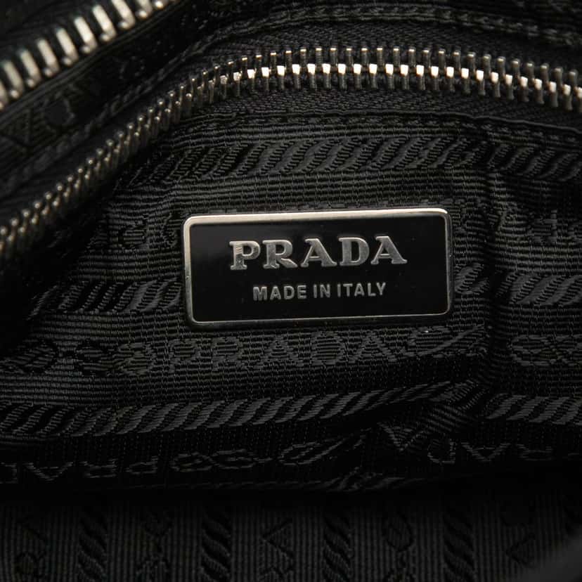 Prada Tessuto Buckle Messenger Bag Black Very good condition - Box View