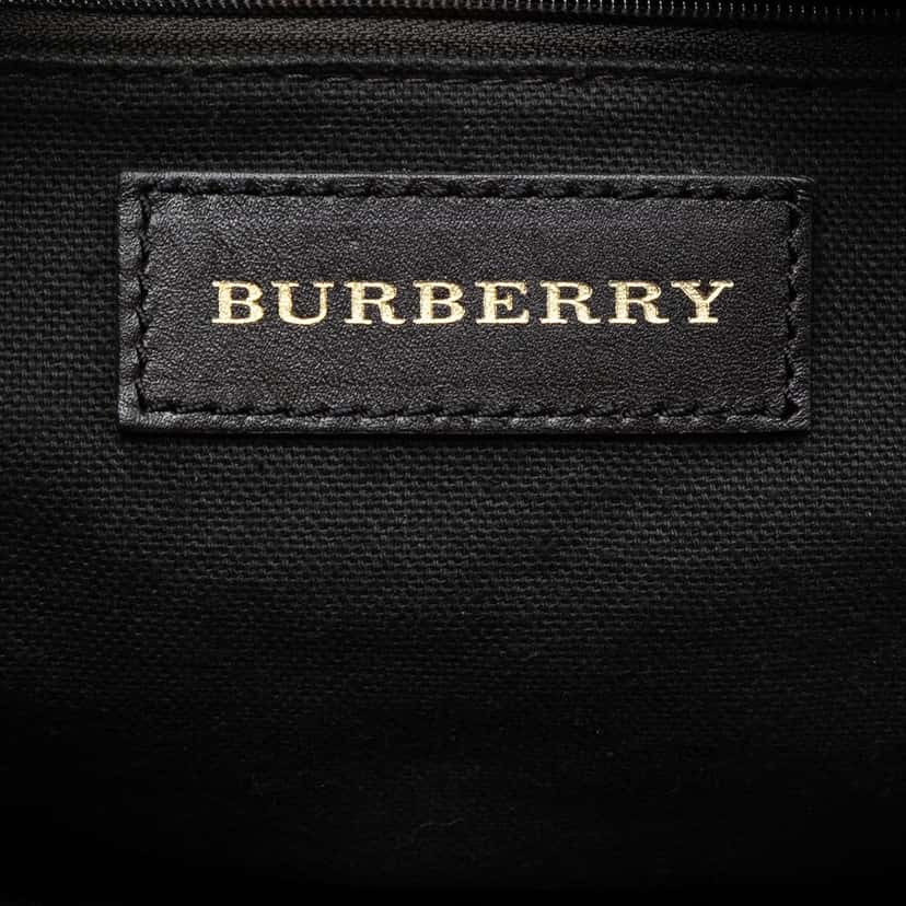 Burberry Medium Haymarket Check Coated Canvas Willenmore Hobo Beige Very good condition - Box View