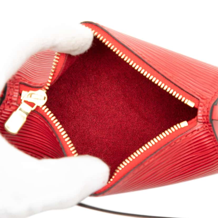 Louis Vuitton Epi Pochette Papillon Red Leather Very good condition - Model View