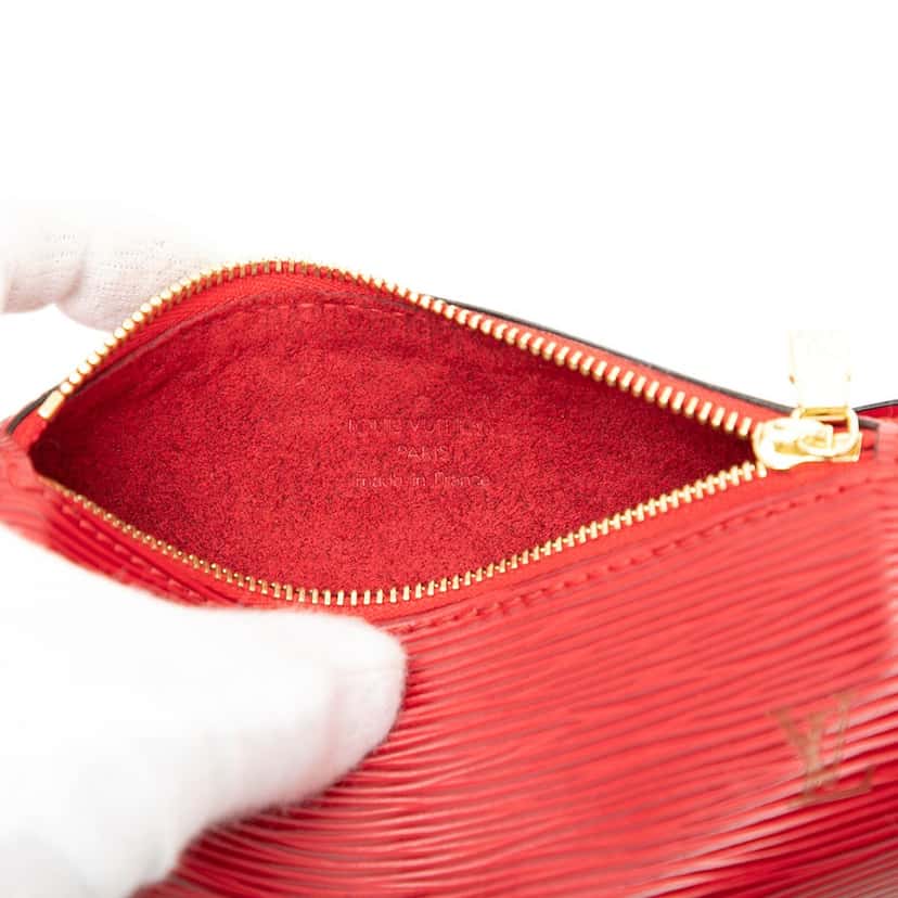 Louis Vuitton Epi Pochette Papillon Red Leather Very good condition - Box View