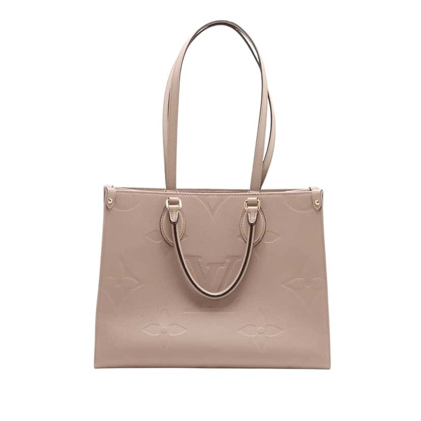 Louis Vuitton Monogram Empreinte OnTheGo MM Beige Leather Very good condition - Back View