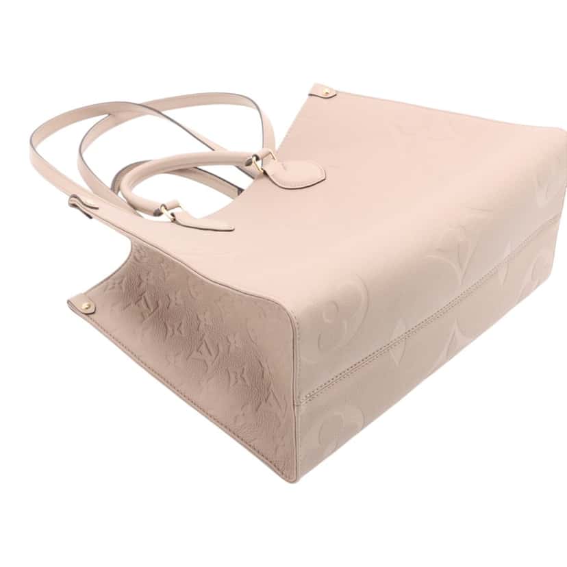 Louis Vuitton Monogram Empreinte OnTheGo MM Beige Leather Very good condition - Inside View