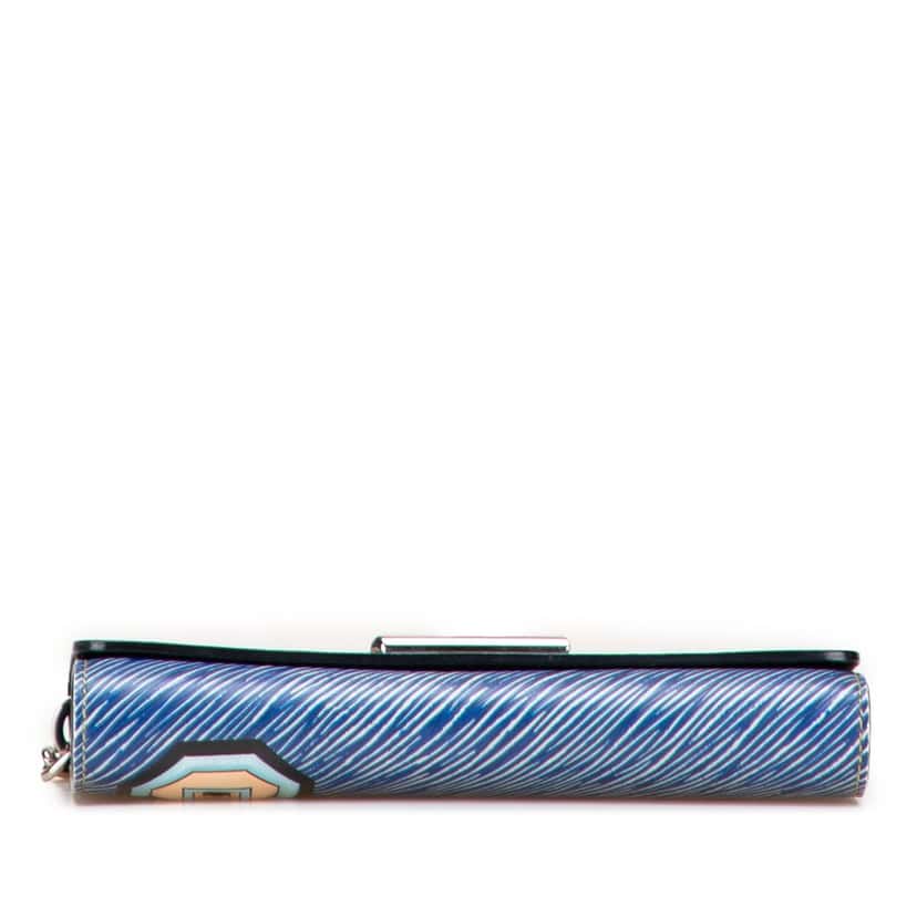 Louis Vuitton Epi Denim Twist Azteque Wallet on Chain Blue Leather Very good condition - Inside View