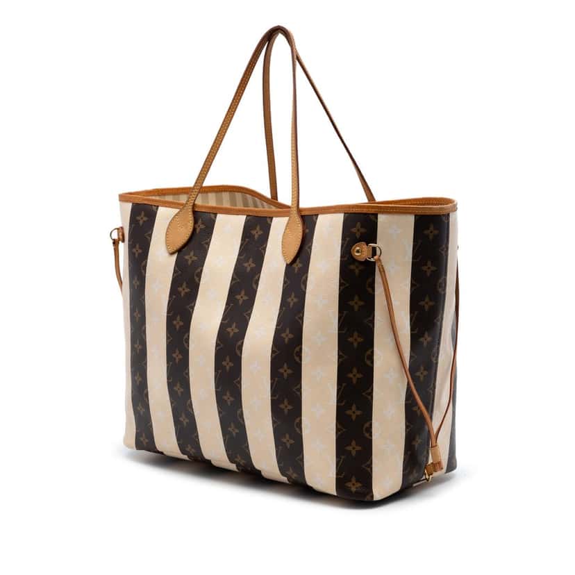 Louis Vuitton Monogram Rayures Neverfull GM Brown Very good condition - Back View