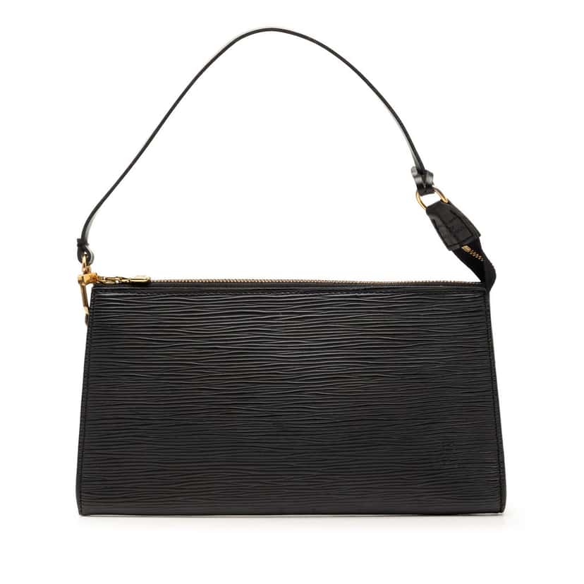 Louis Vuitton Epi Pochette Accessoires Black Leather Very good condition - Front View