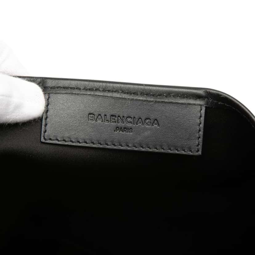 Balenciaga Canvas Navy Cabas Tote M White Very good condition - Box View