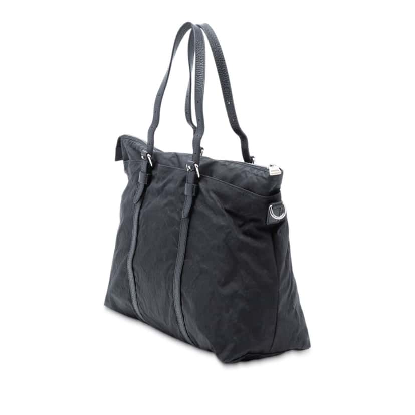 Gucci GG Nylon Satchel Black Very good condition - Back View