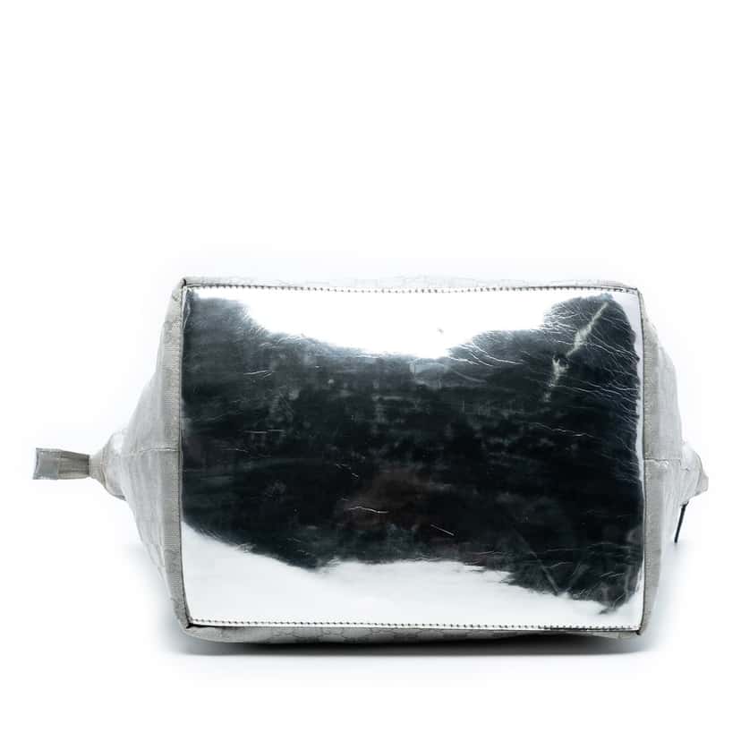 Gucci GG Canvas Web Tote Silver Very good condition - Inside View