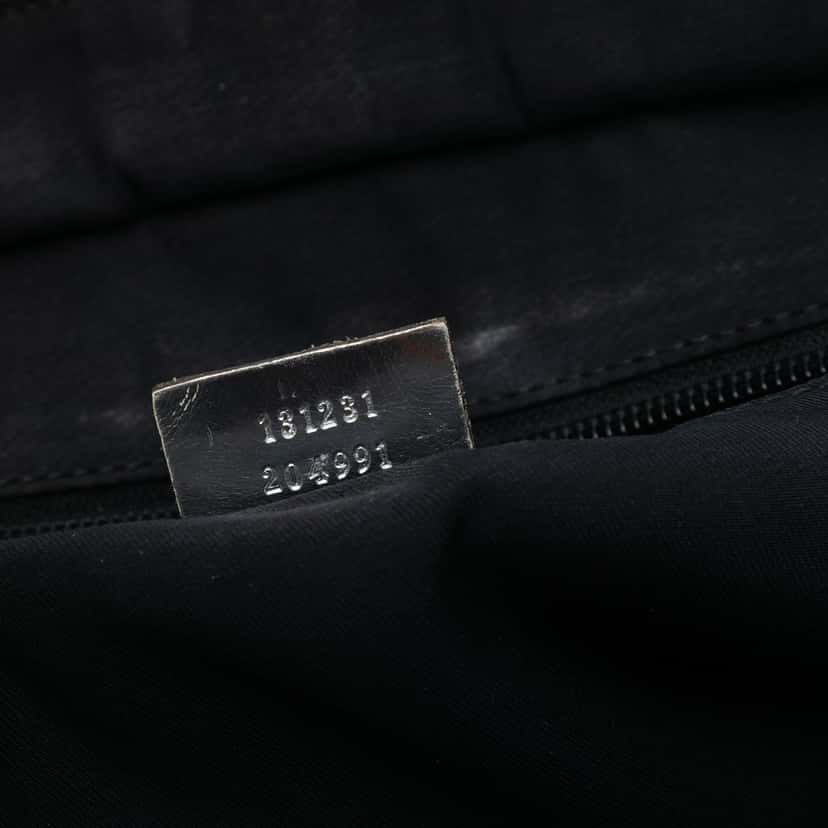 Gucci GG Canvas Web Tote Silver Very good condition - Box View