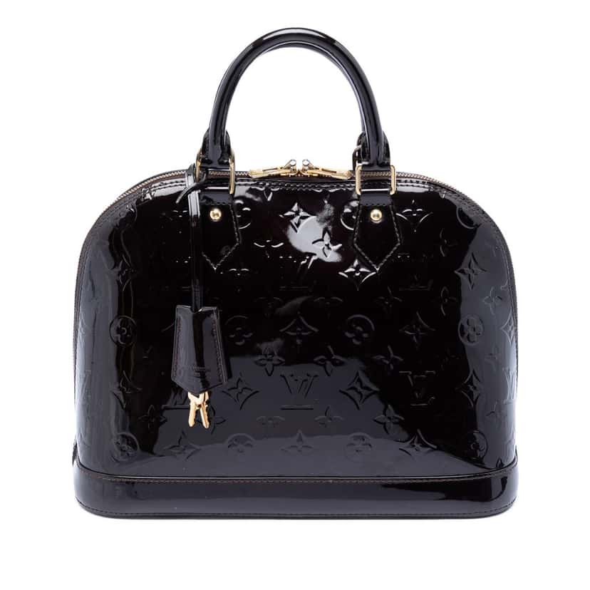 Louis Vuitton Monogram Vernis Alma PM Purple Leather Very good condition - Front View