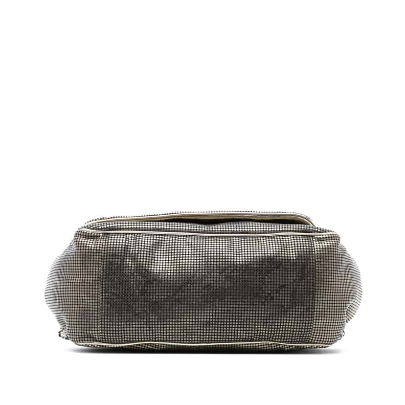 Chanel Perforated Lambskin Hollywood Accordion Flap Gold Leather Very good condition - Inside View
