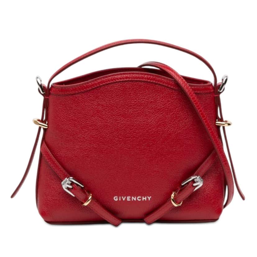 Givenchy Nano Leather Voyou Satchel Red Leather Never worn - Front View