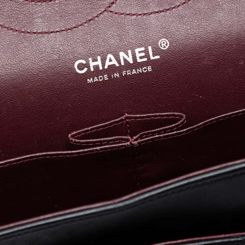 Chanel Jumbo Classic Lambskin Double Flap Black Leather Very good condition - Box View