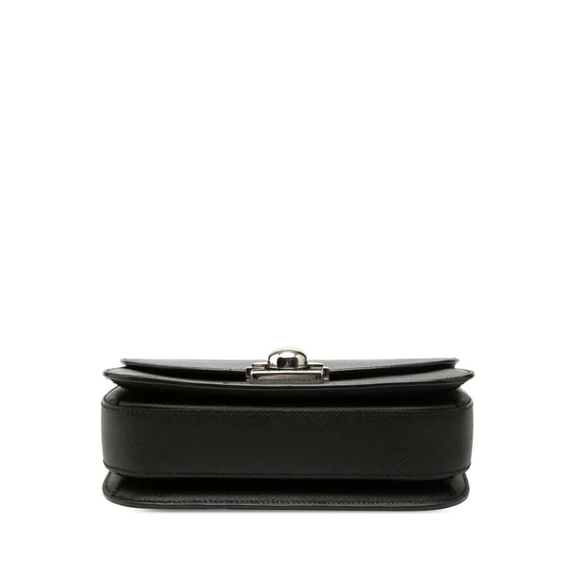 Prada Saffiano Lux Arcade Satchel Black Leather Very good condition - Inside View