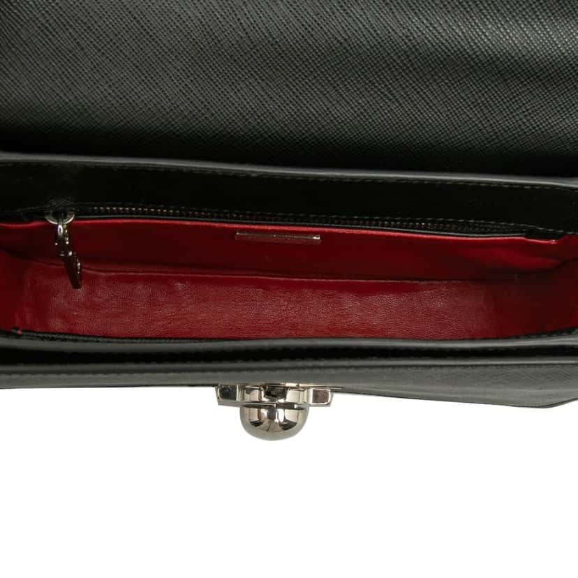 Prada Saffiano Lux Arcade Satchel Black Leather Very good condition - Model View