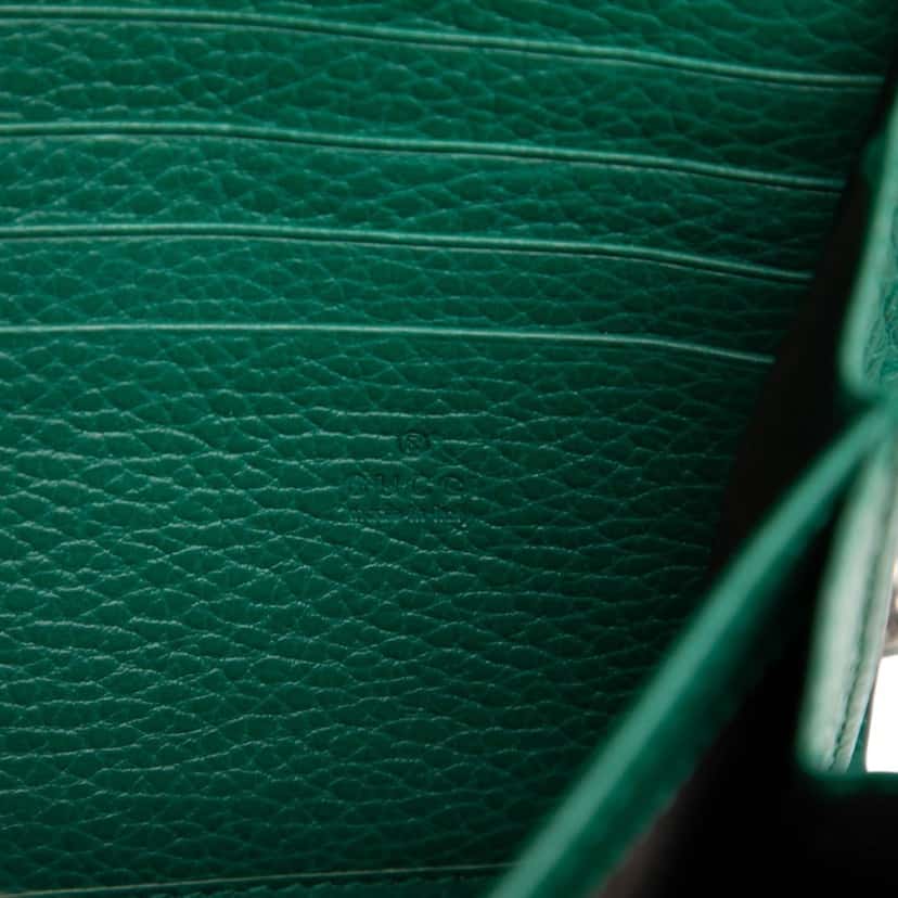 Gucci Calfskin Dionysus Wallet on Chain Green Leather Very good condition - Box View