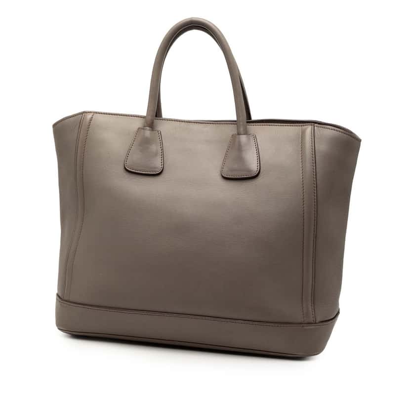 Prada Large City Calf Double Handle Shopping Tote Other Leather Very good condition - Back View