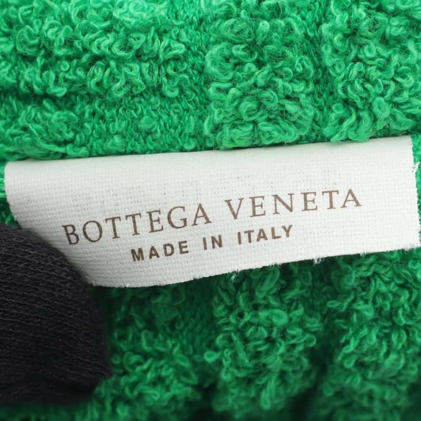 Bottega Veneta Terry Cloth Shopping Tote Green Very good condition - Model View
