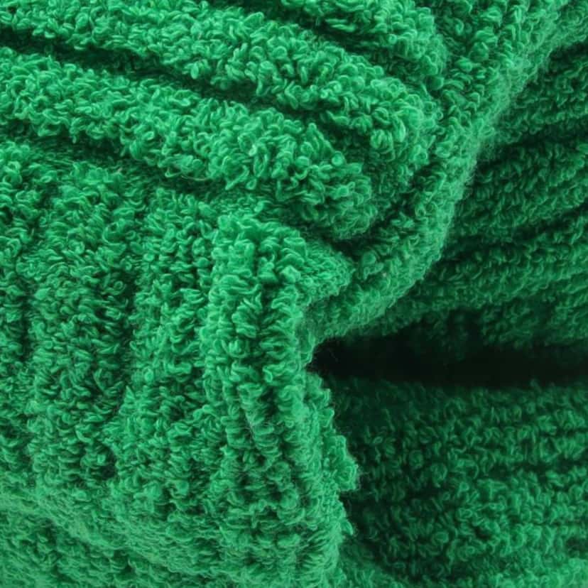 Bottega Veneta Terry Cloth Shopping Tote Green Very good condition - Box View