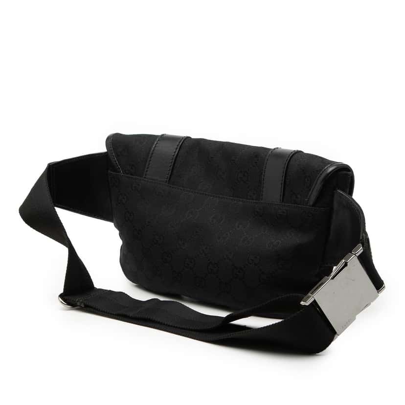 Gucci GG Canvas Belt Bag Black Very good condition - Back View