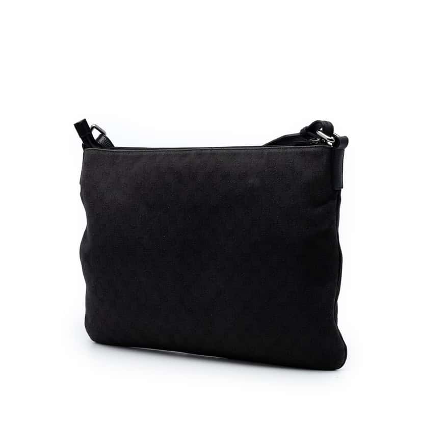 Gucci GG Denim Crossbody Black Very good condition - Back View