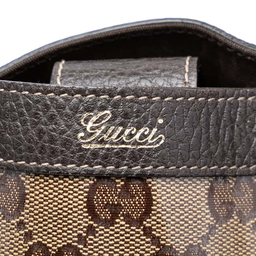 Gucci GG Crystal Abbey D Ring Convertible Tote Beige Very good condition - Box View