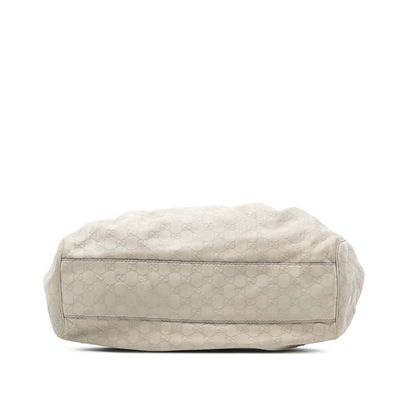 Gucci Large Guccissima Sukey Tote White Leather Very good condition - Inside View