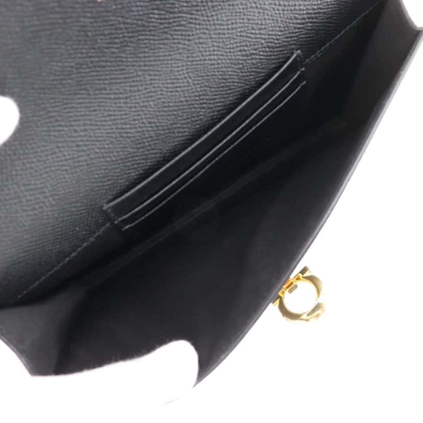 Salvatore Ferragamo Leather Gancini Icona Crossbody Black Leather Very good condition - Box View