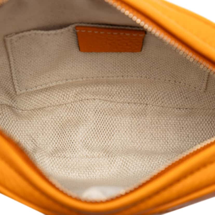 Gucci Mini Pebbled Calfskin Soho Chain Crossbody Orange Leather Very good condition - Model View